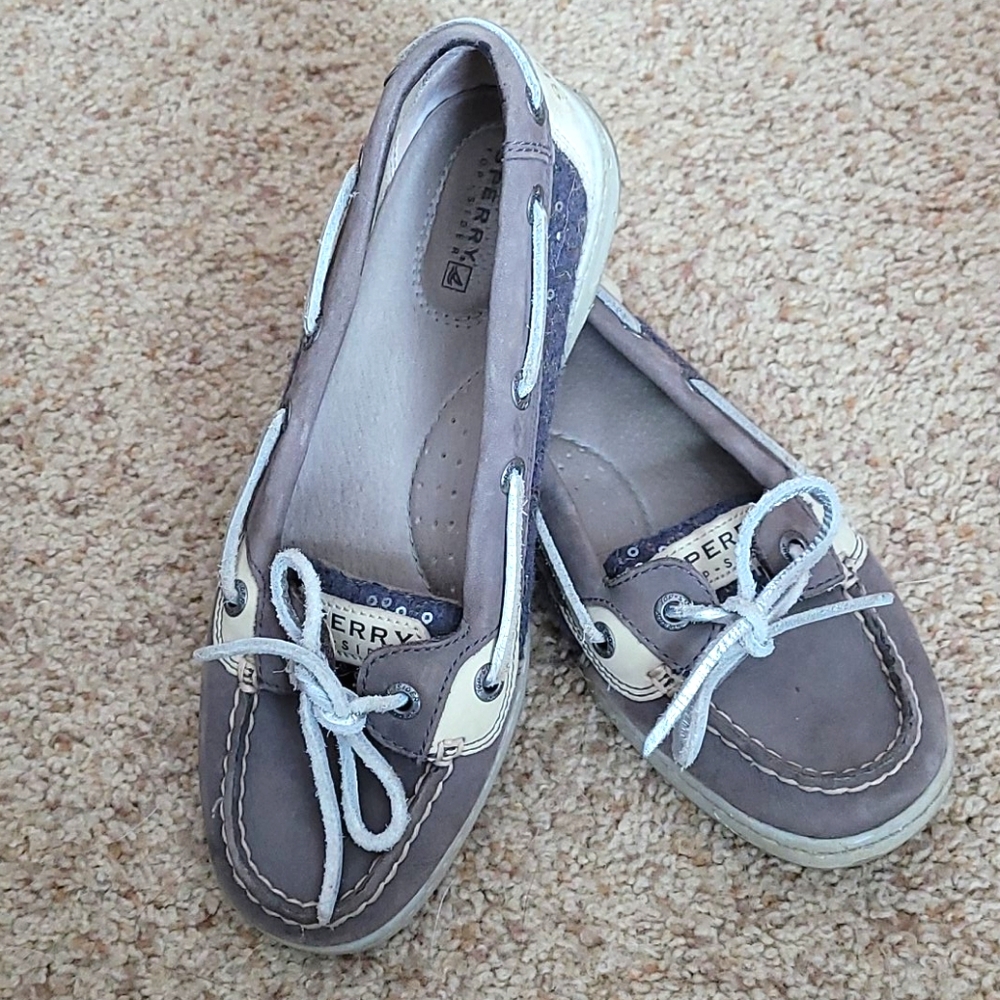 Sperry Top-Sider Boat Shoes - 6 - Sequence/Silver